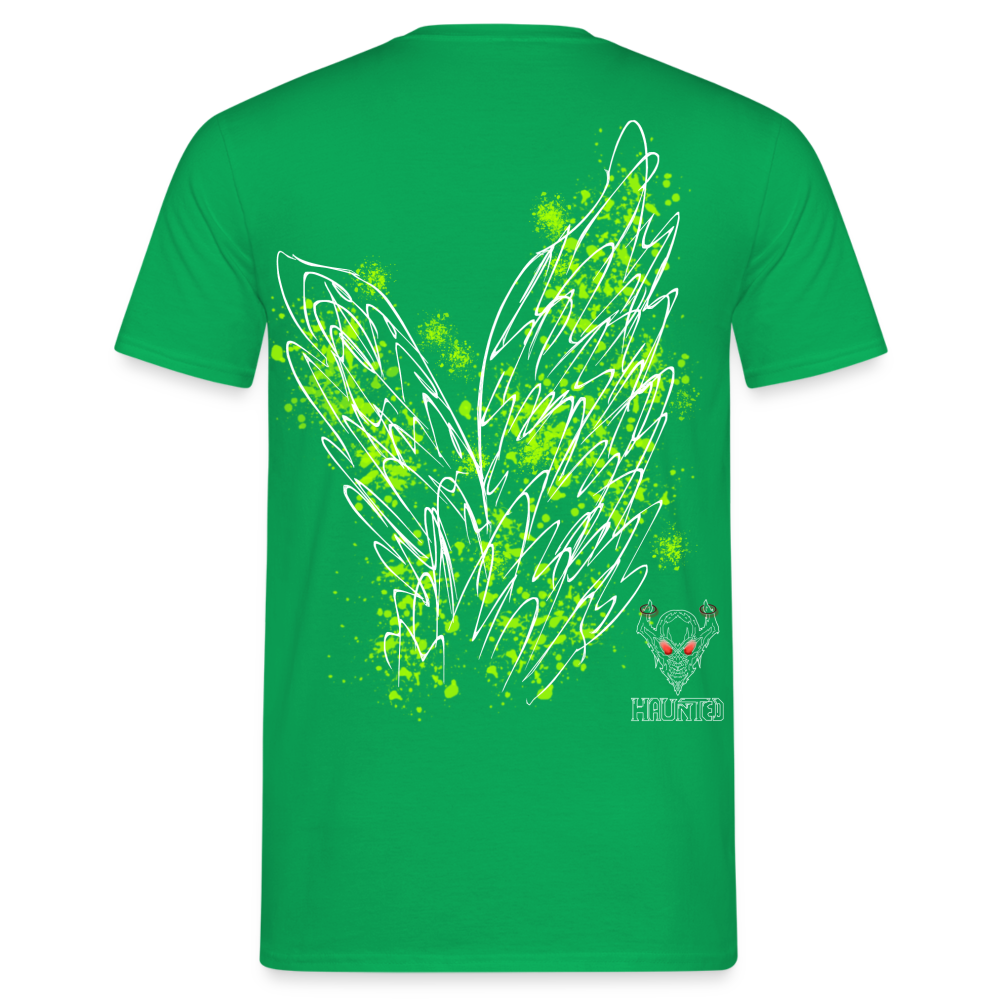 Men T-Shirt Poison Green Wings - Kelly Green
