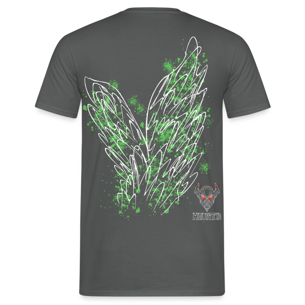 Men T-Shirt Light Green Wings - Anthrazit