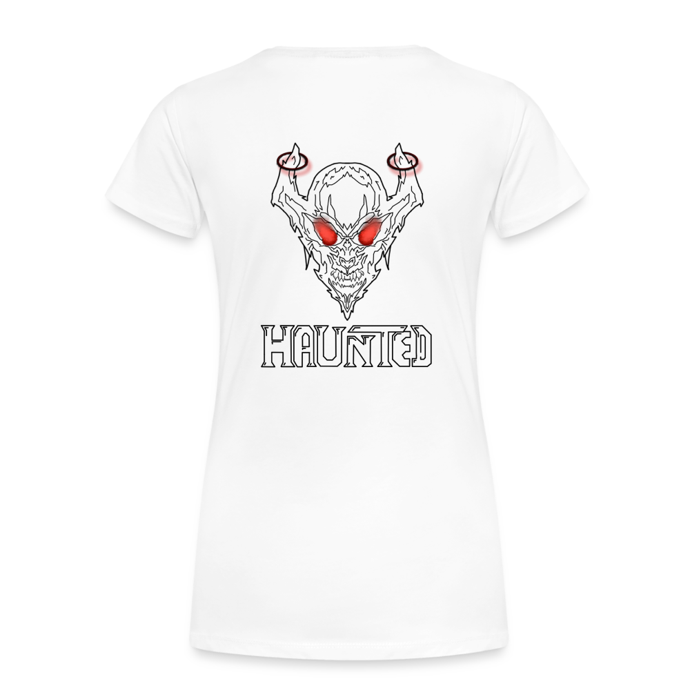Women T-Shirt Deamon Black - Weiß