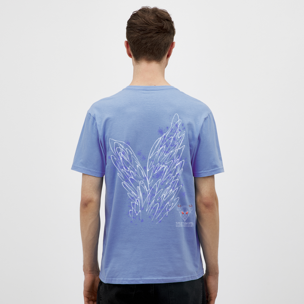 Men T-Shirt Light Blue Wings - carolina blue