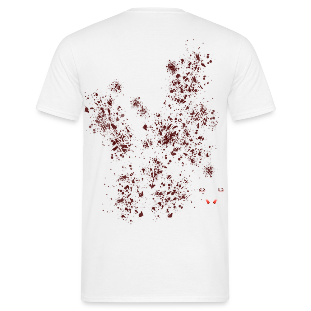 Men T-Shirt Dark Red Wings - Weiß