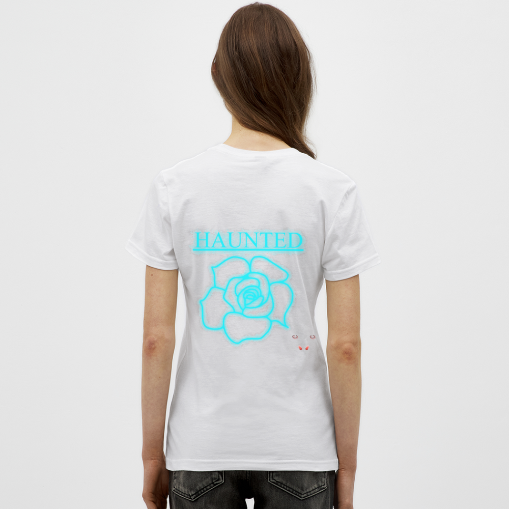 Women T-Shirt Original Neon Rose - Weiß