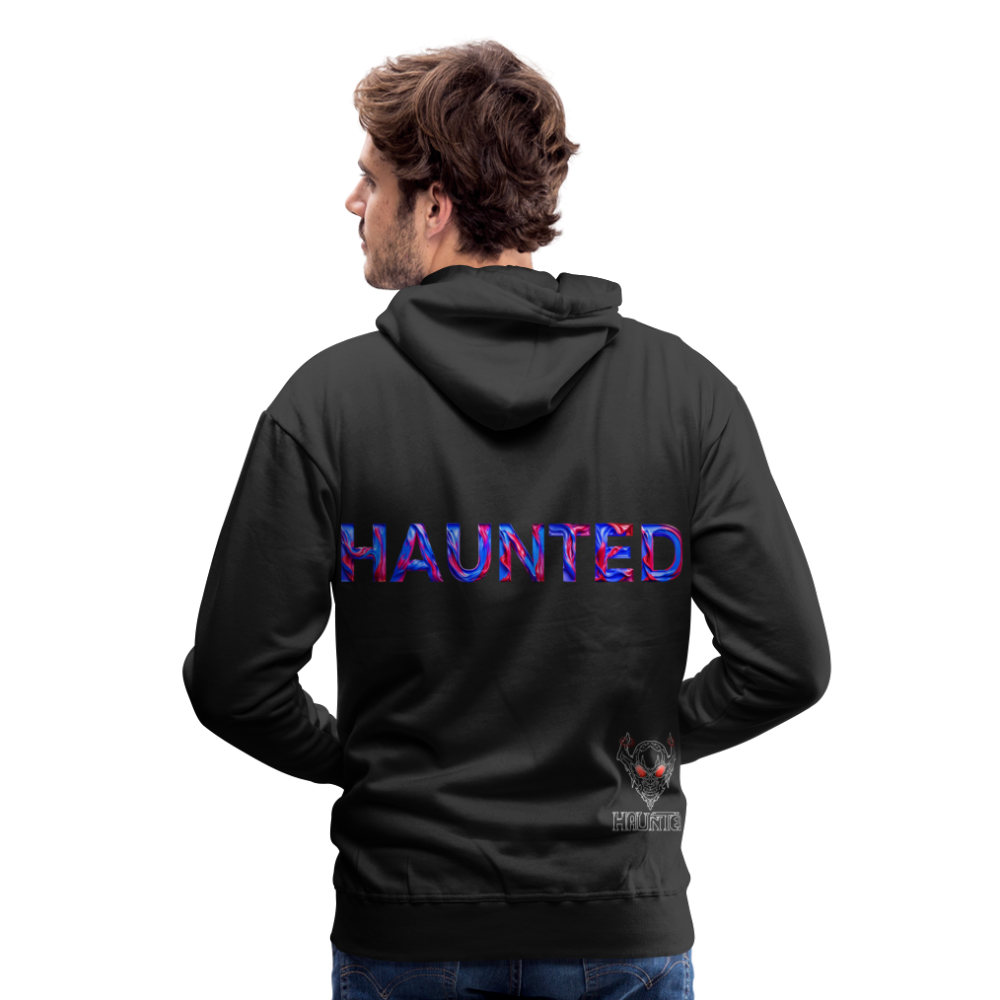 Men Hoodie Cosmic Flame Surge - Schwarz