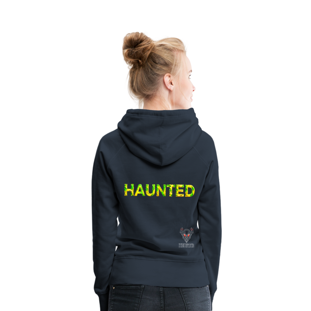 Women Hoodie Citrus Jungle Splash - Navy