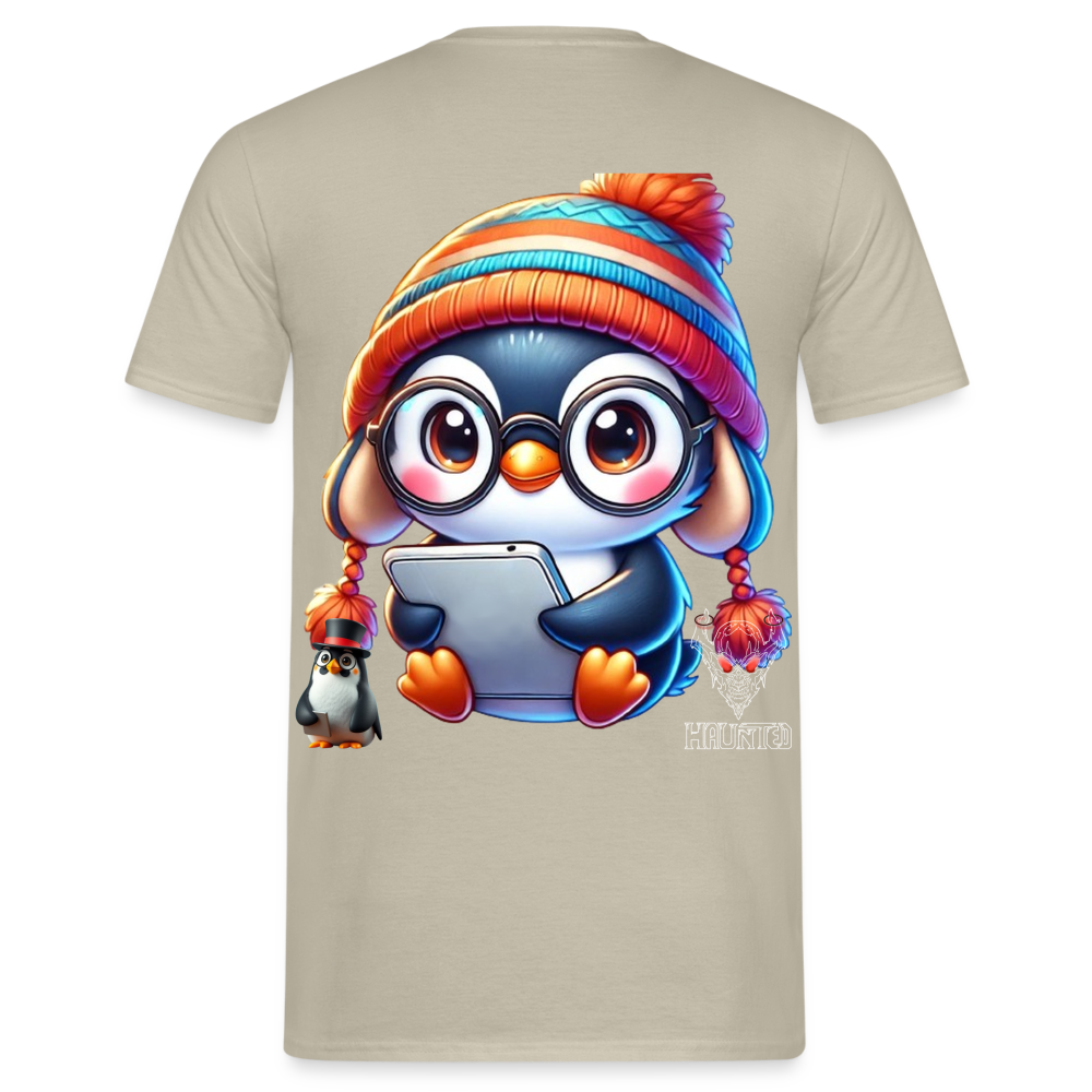 Men T-Shirt KasPenguin with Pad - Sandbeige