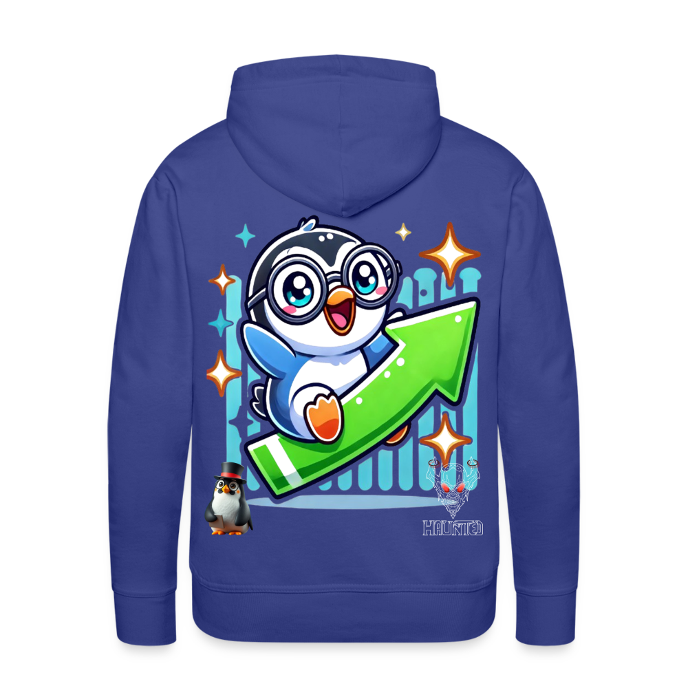 Men Hoodie KasPenguin Riding the Trend - Königsblau