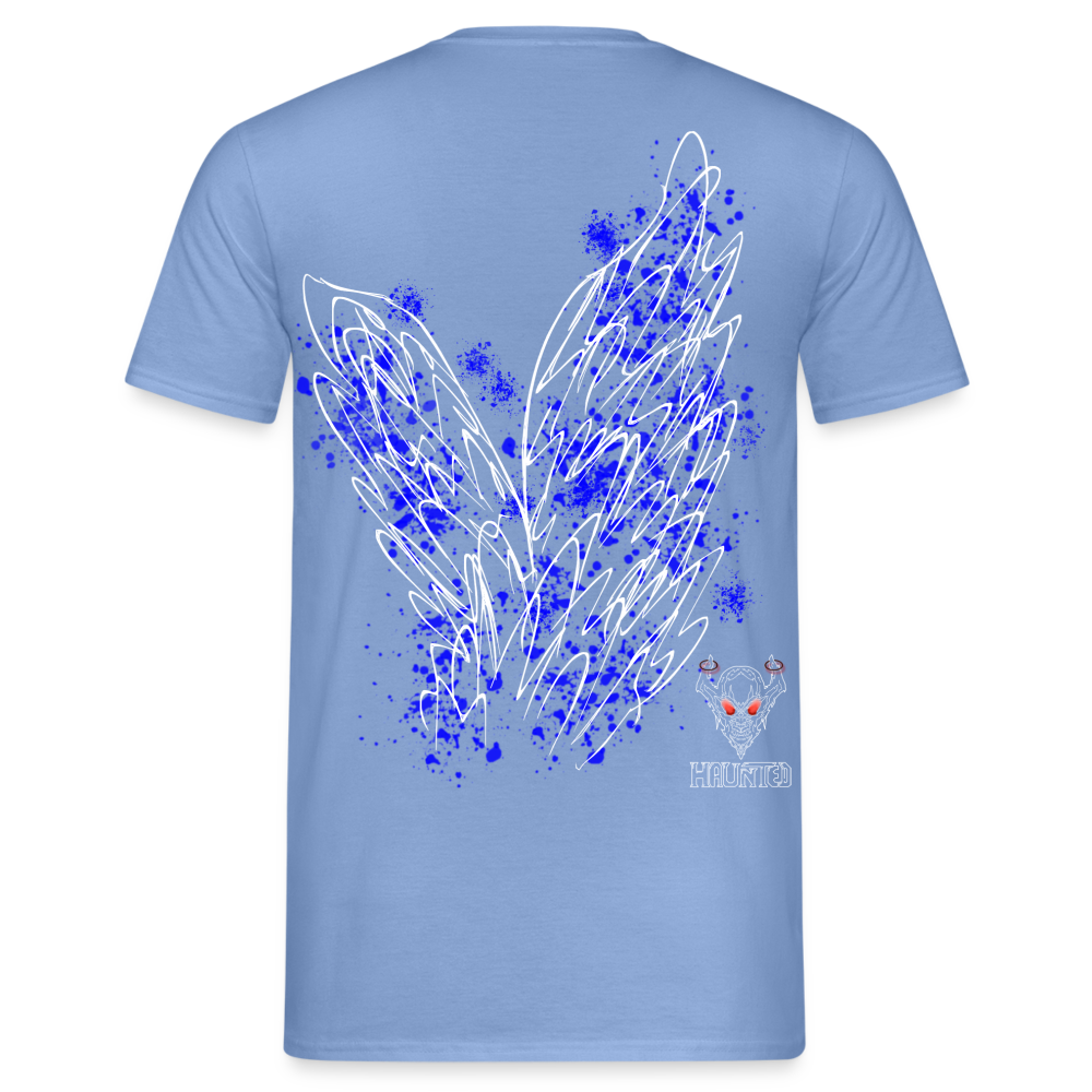 Men T-Shirt Blue Wings - carolina blue