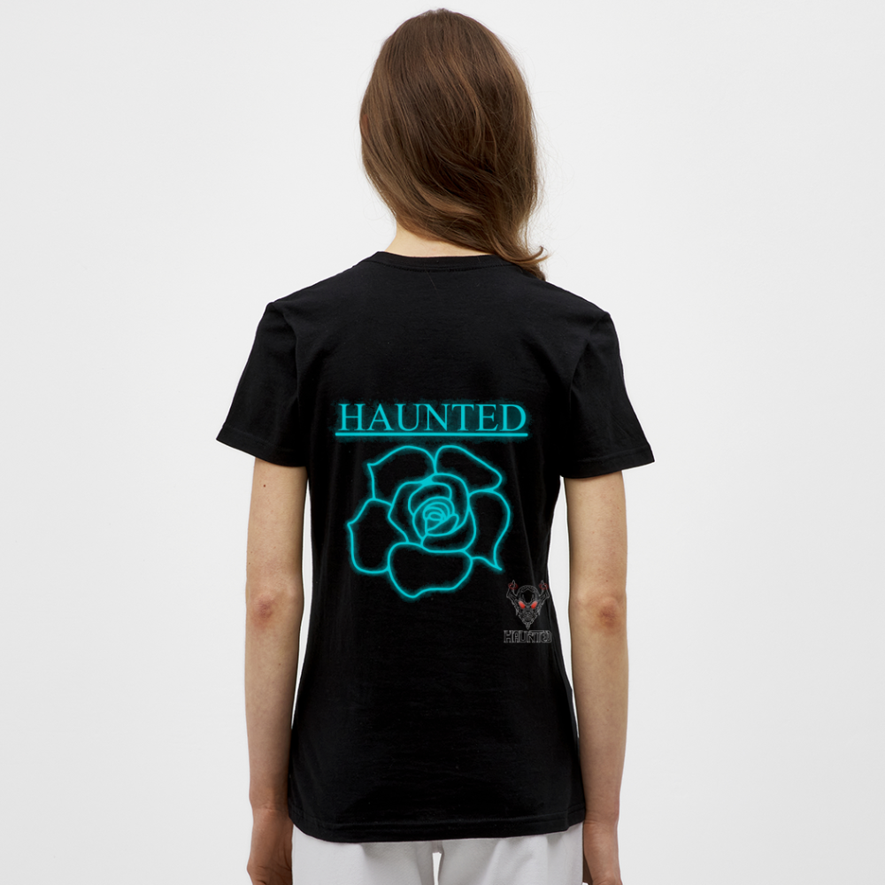 Women T-Shirt Original Neon Rose - Schwarz