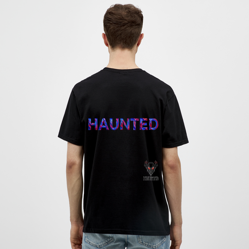 Men T-Shirt Cosmic Flame Surge - Schwarz