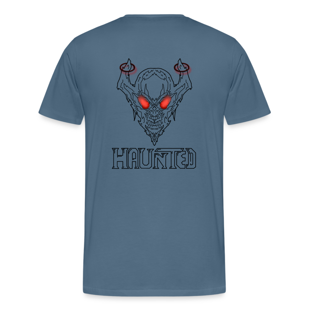 Men T-Shirt Deamon Black - Blaugrau