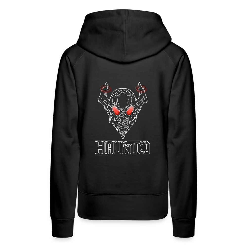 Women Hoodie Deamon White - Schwarz
