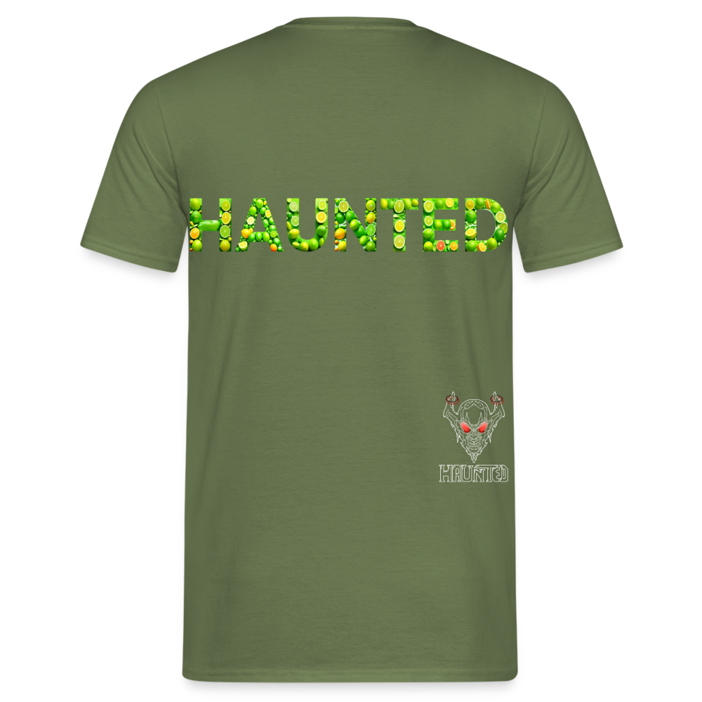 Männer T-Shirt Citrus Burst Splash - Militärgrün