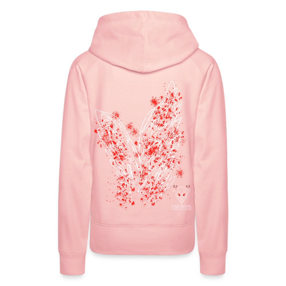 Women Hoodie Red Wings - Kristallrosa