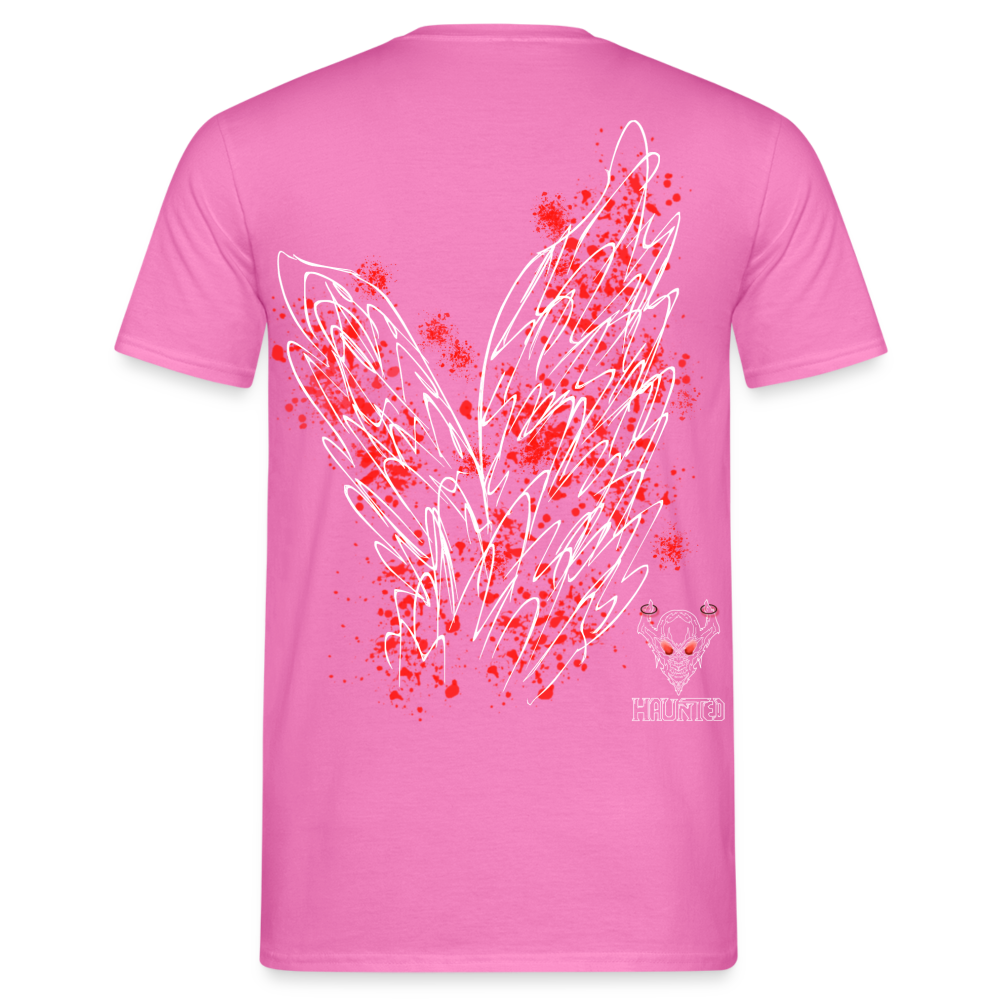 Men T-Shirt Red Wings - Pink