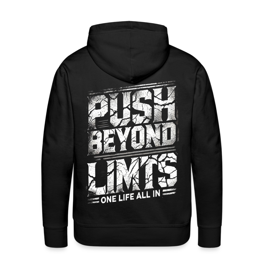 Men Hoodie Push Beyond Limits - Schwarz