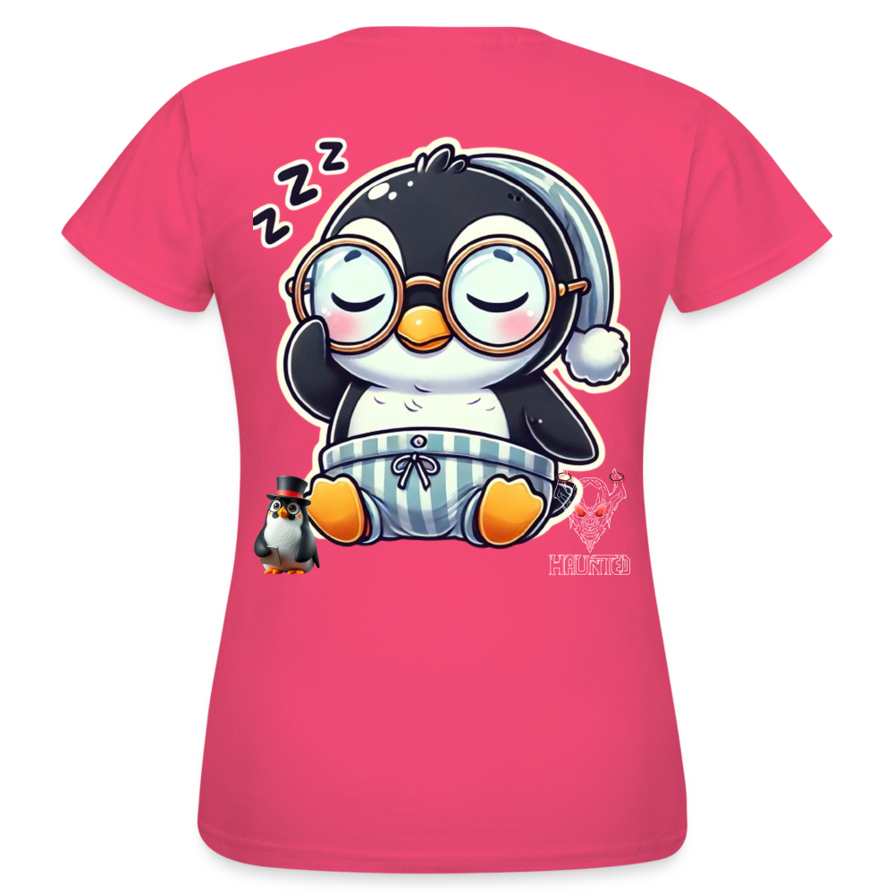 Women T-Shirt Sleepy KasPenguin - Azalea