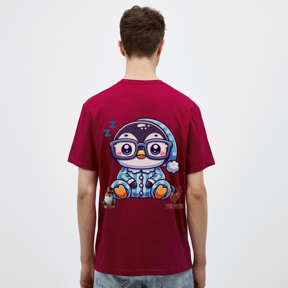 Men T-Shirt KasPenguin in Pyjama - Ziegelrot