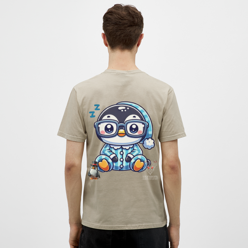 Men T-Shirt KasPenguin in Pyjama - Sandbeige