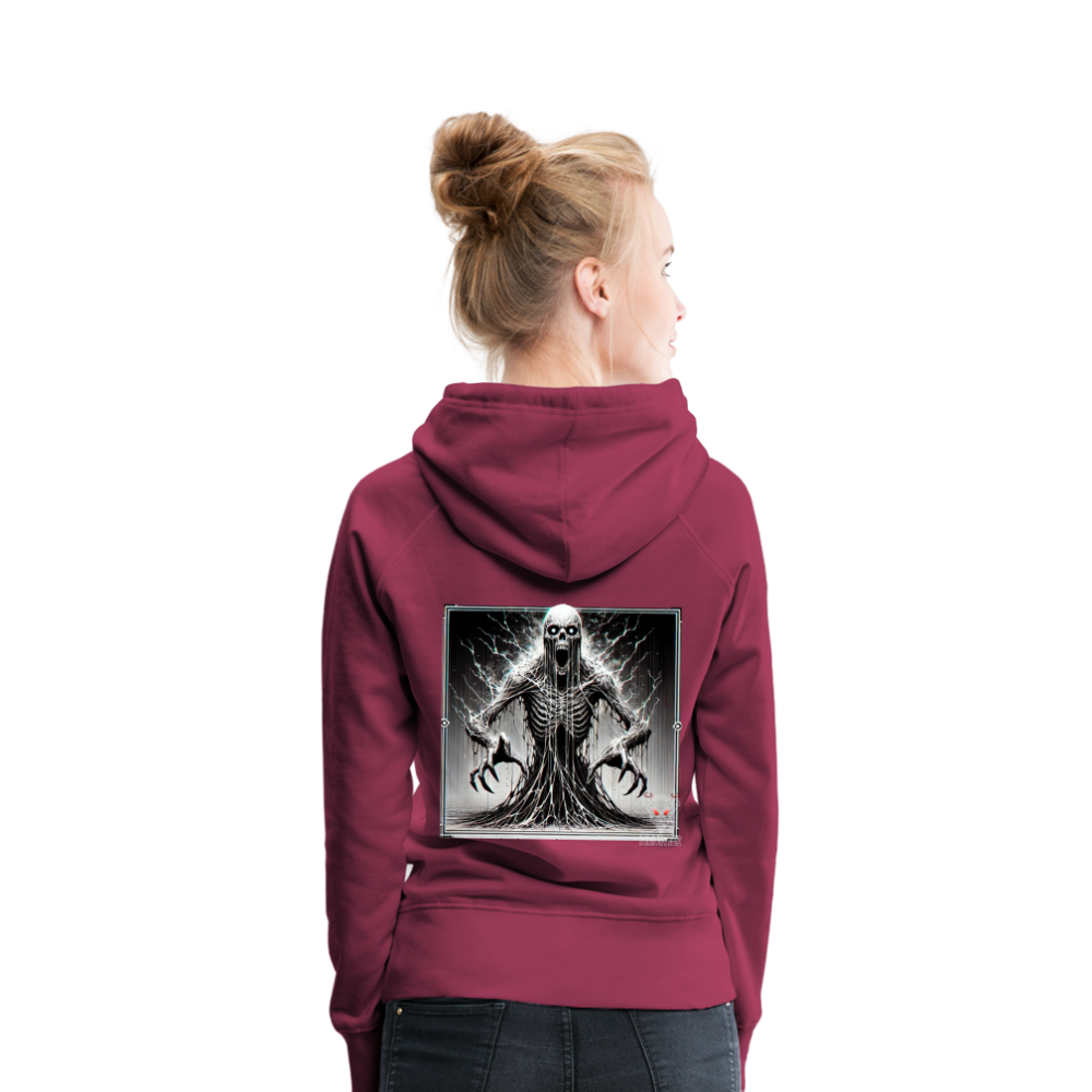 Woman Hoodie Ethereal Death Wraith - Bordeaux