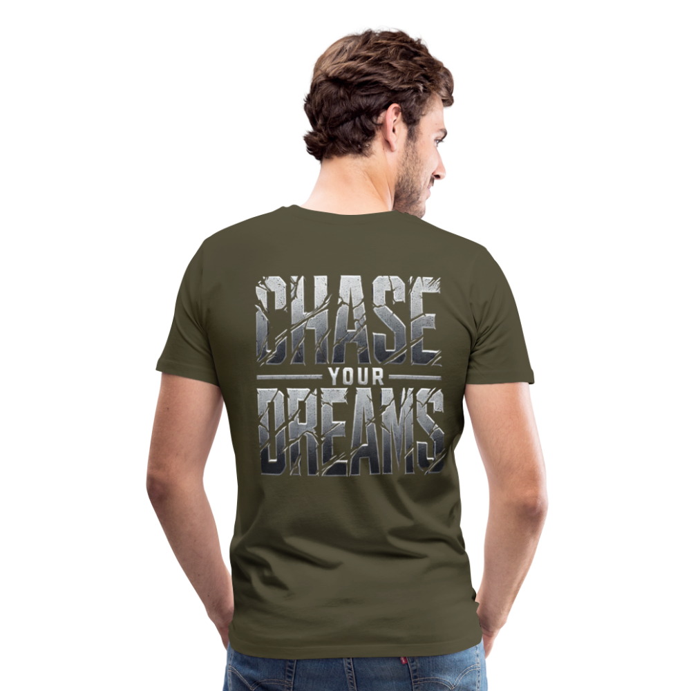 Men T-Shirt Chase Your Dreams - Khaki