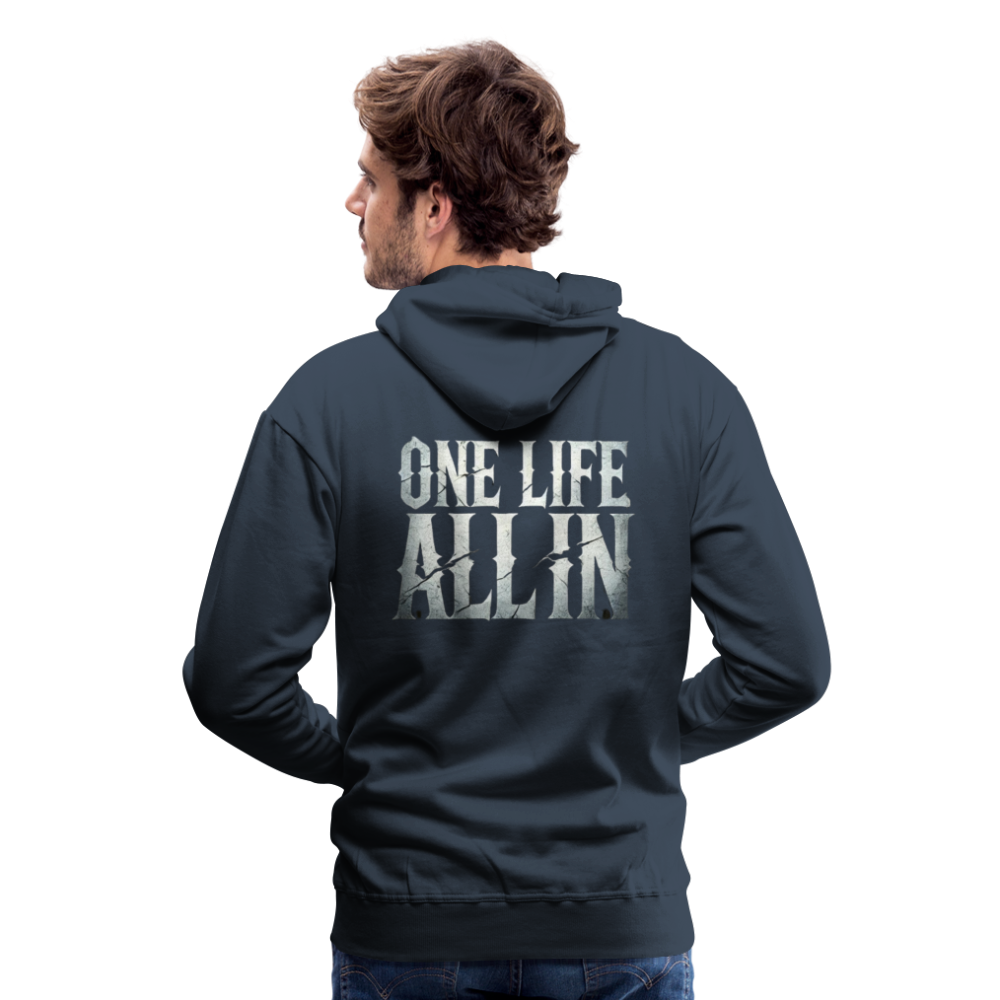 Men Hoodie One Life All In - Navy