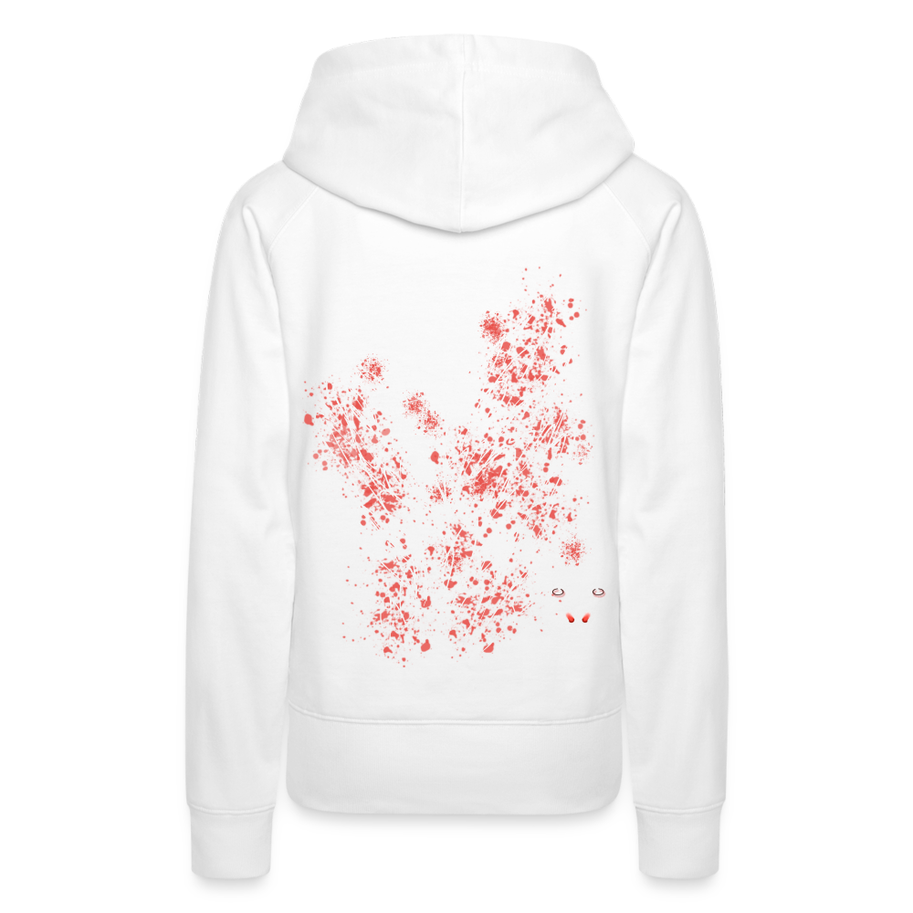 Women Hoodie Light Red Wings - Weiß