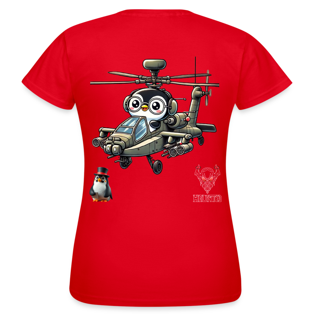 Women T-Shirt KasPenguin in Apache - Rot