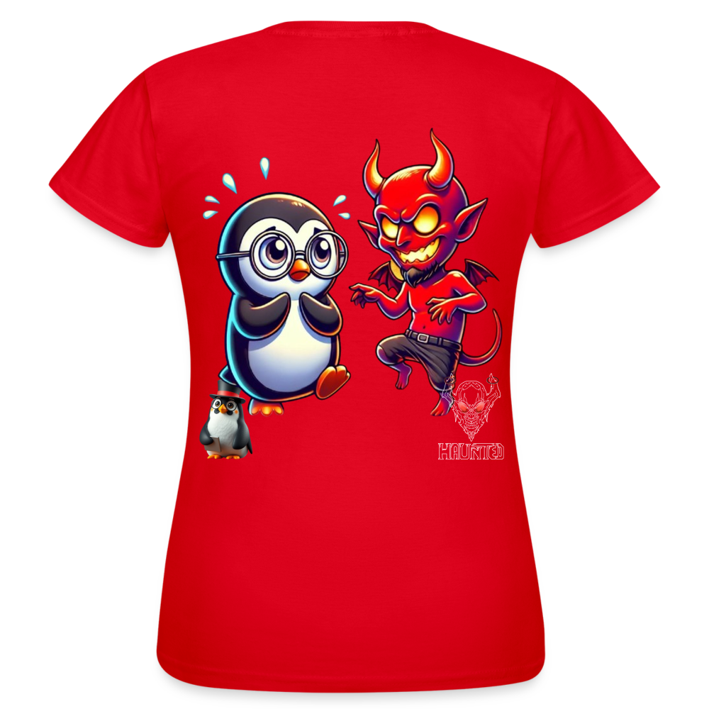 Women T-Shirt Dancing with Devil - Rot