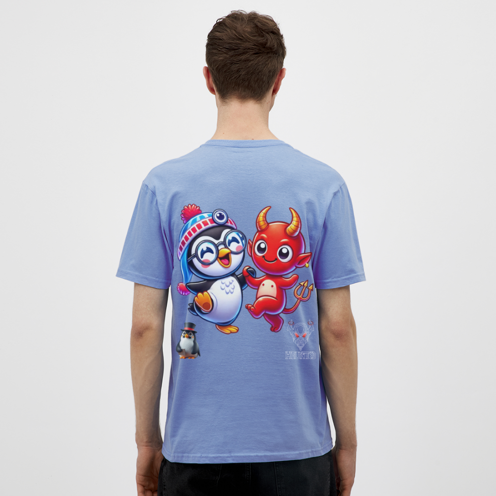 Men T-Shirt Dancing with Devil - carolina blue