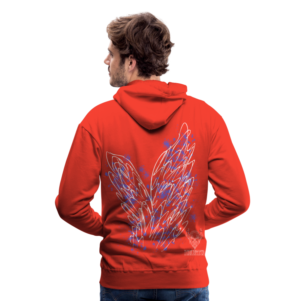 Men Hoodie Light Blue Wings - Rot