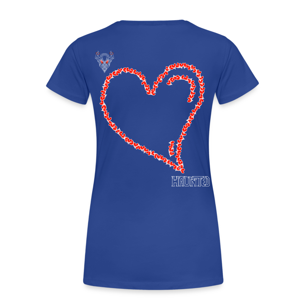 Woman T-Shirt Hearts Light - Königsblau