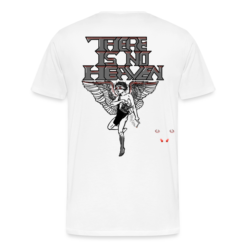 Men T-Shirt There Is No Heaven bloody - Weiß
