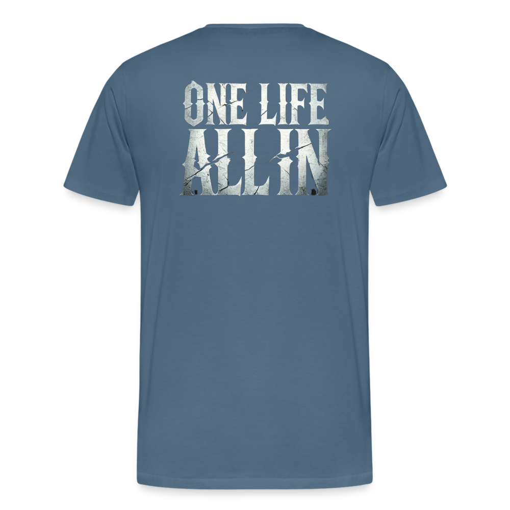 Women T-Shirt One Life All In - Blaugrau
