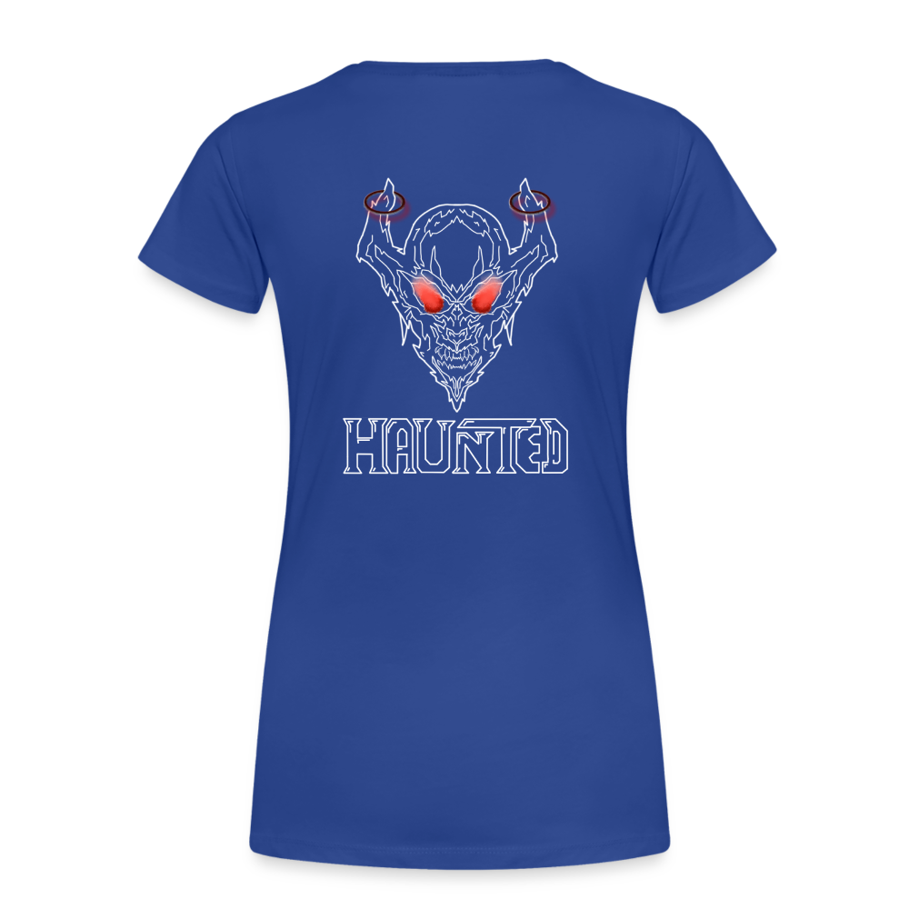 Women T-Shirt Deamon White - Königsblau