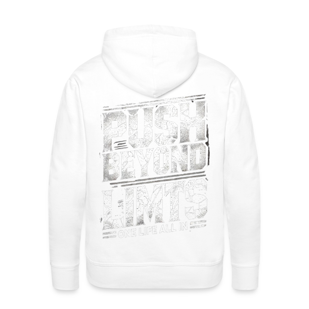 Men Hoodie Push Beyond Limits - Weiß