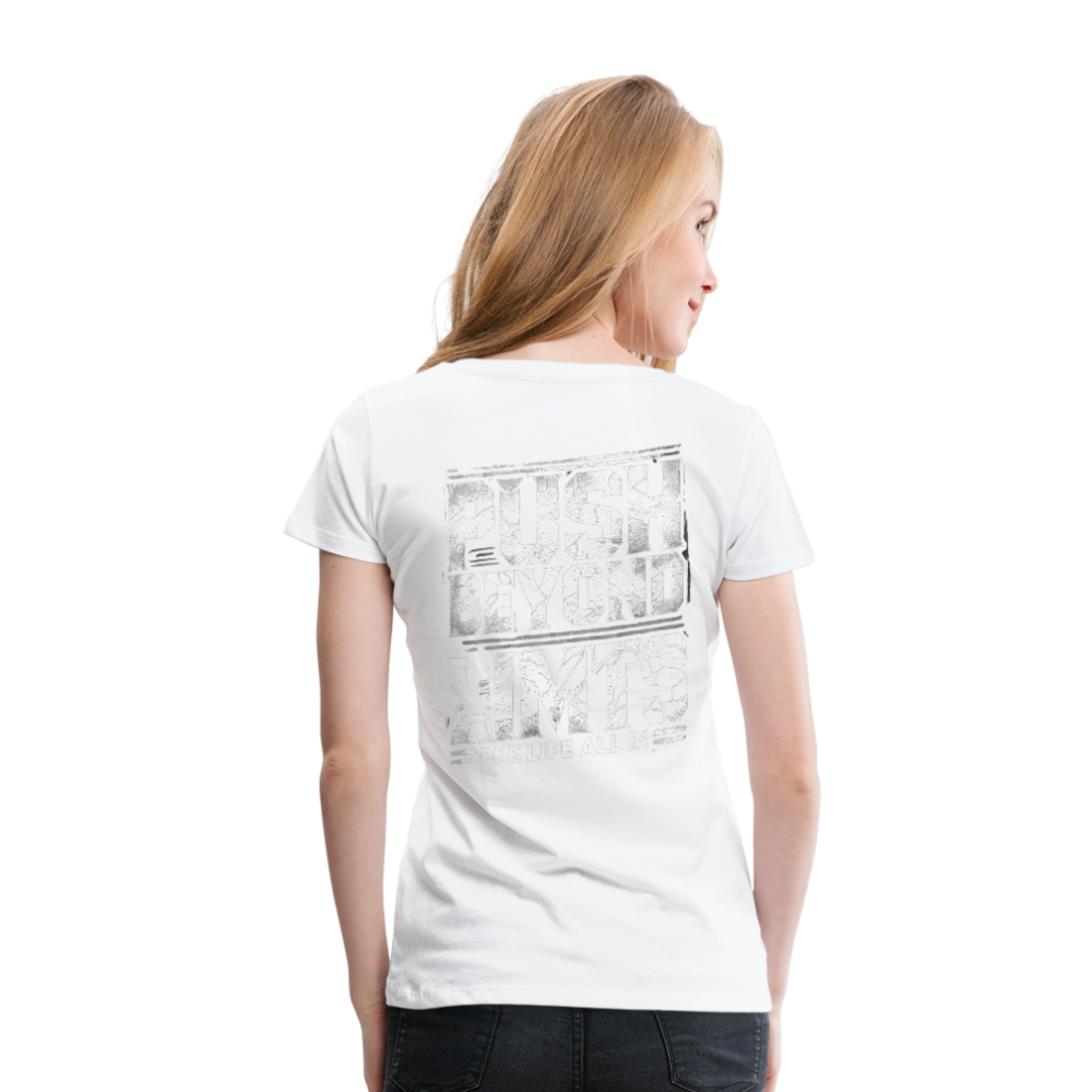 Women T-Shirt Push Beyond Limits - Weiß