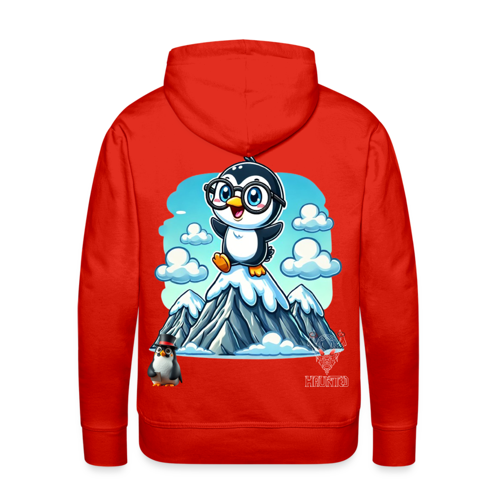 Men Hoodie KasPenguin on Top - Rot