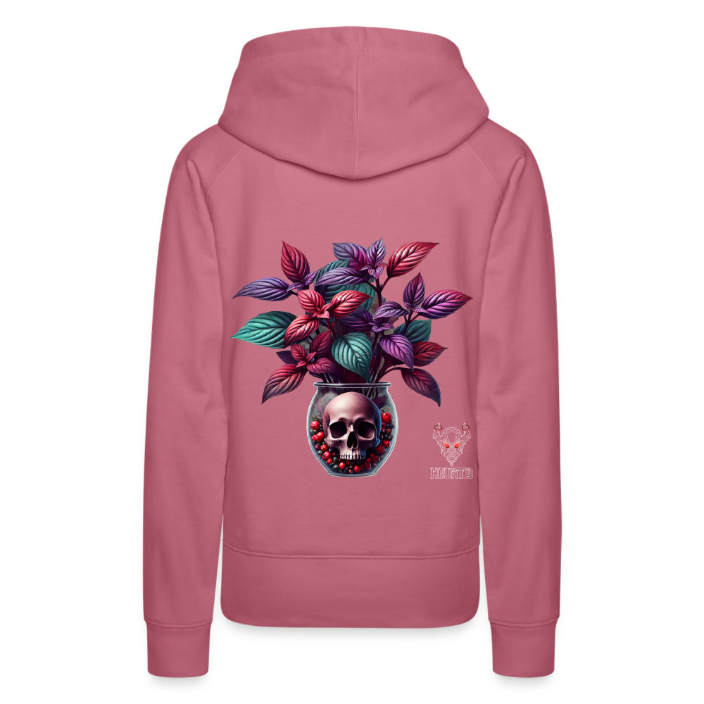 Woman Hoodie Skull Bloom Vase - Malve