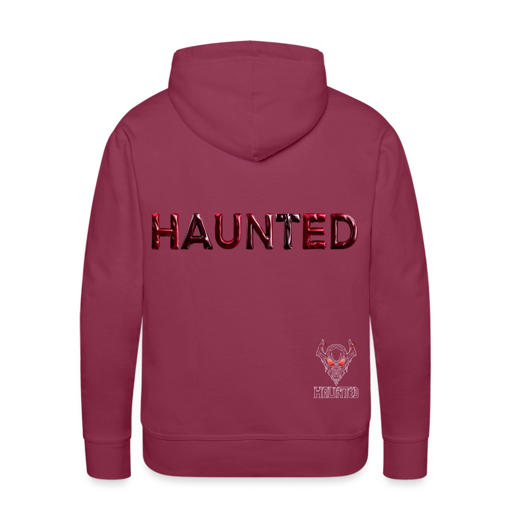 Men Hoodie Crimson Velvet Glow - Bordeaux