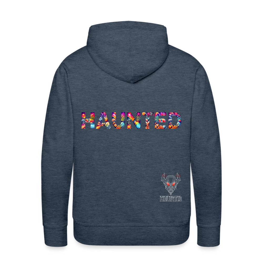 Men Hoodie Tropical Glow Essence - Jeansblau