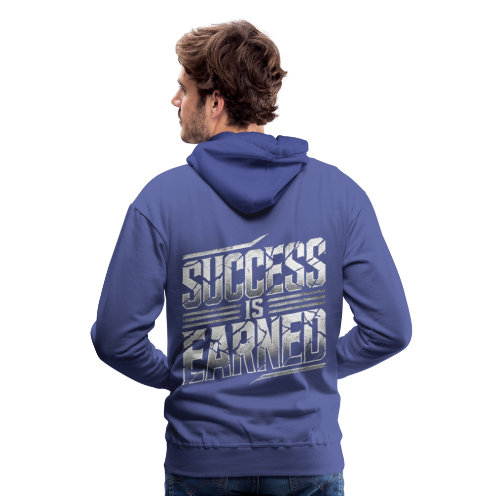 Men Hoodie Success is Earned - Königsblau