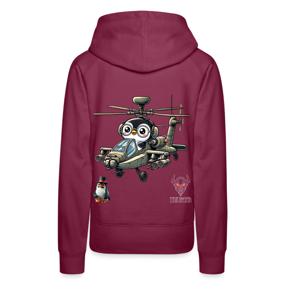 Women Hoodie KasPenguin in Apache - Bordeaux