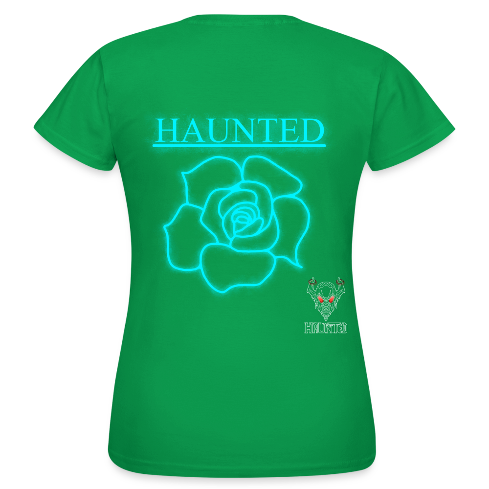 Women T-Shirt Original Neon Rose - Kelly Green