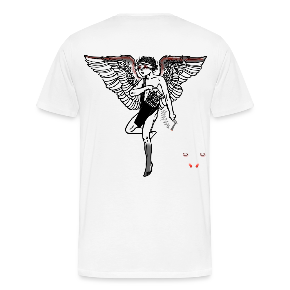 Men T-Shirt Angel bloody - Weiß