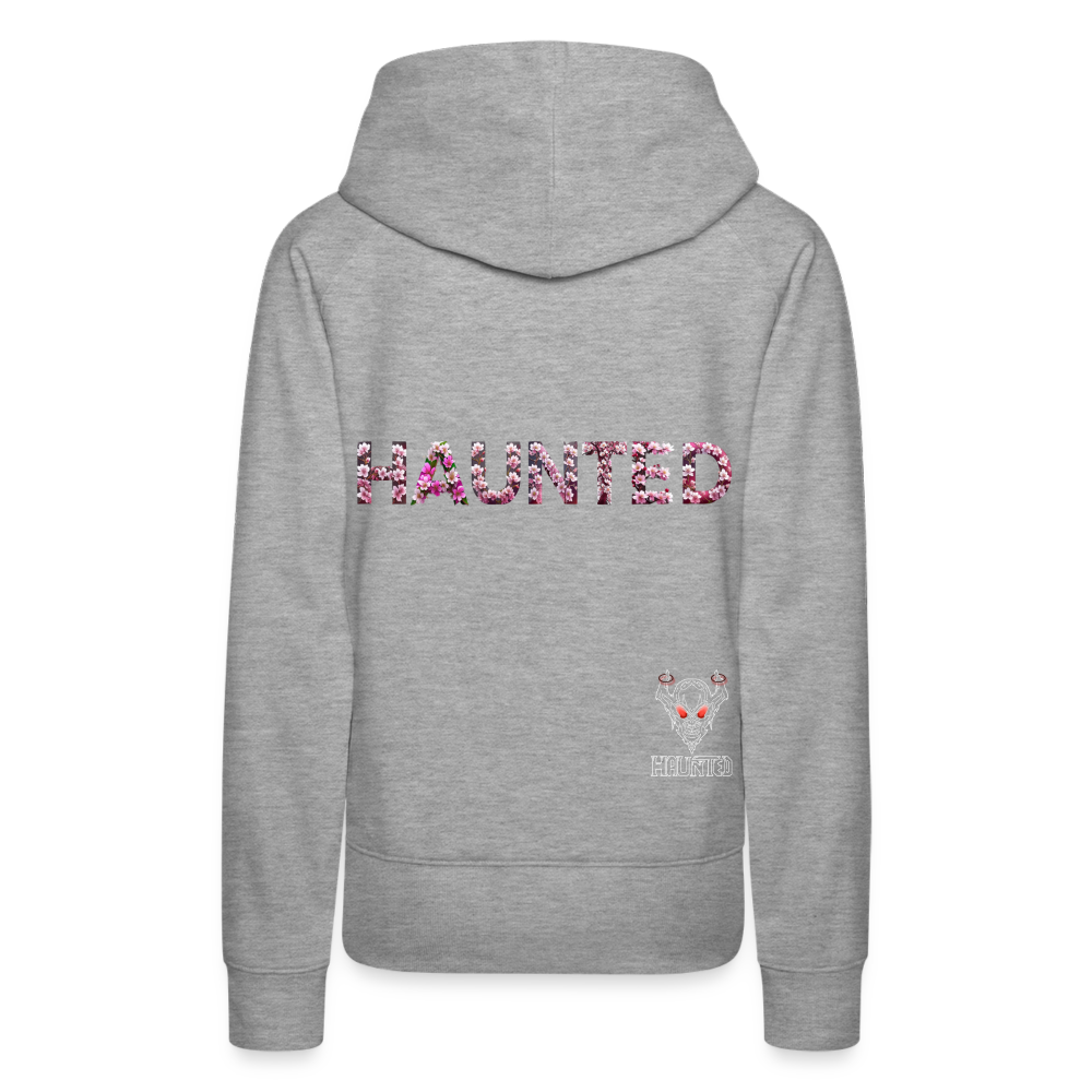 Women Hoodie Blossom Ghost Mist - Grau meliert