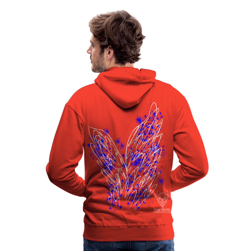 Men Hoodie Blue Wings - Rot
