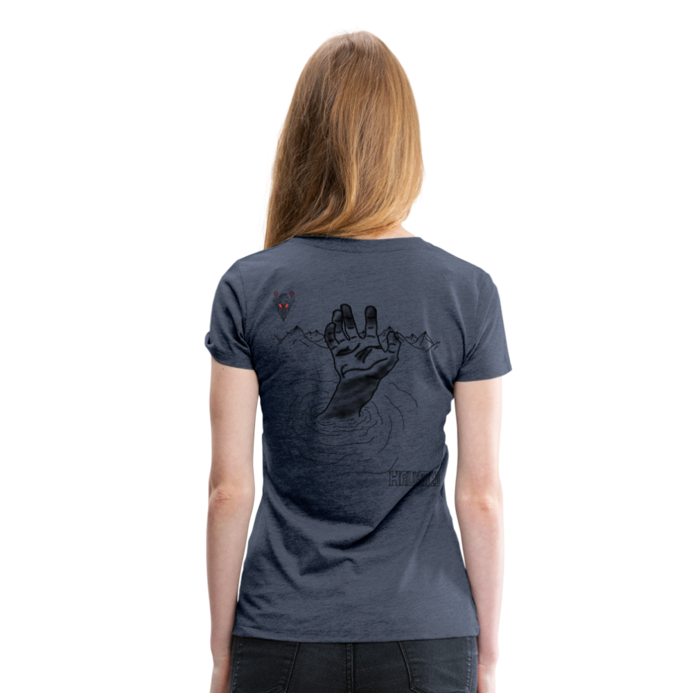 Woman T-Shirt Drowning - Blau meliert