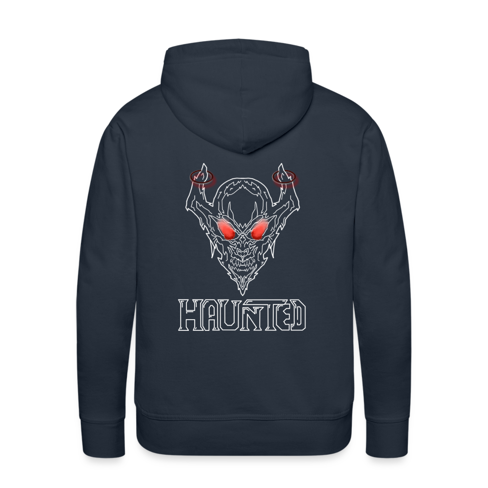 Men Hoodie Deamon White - Navy