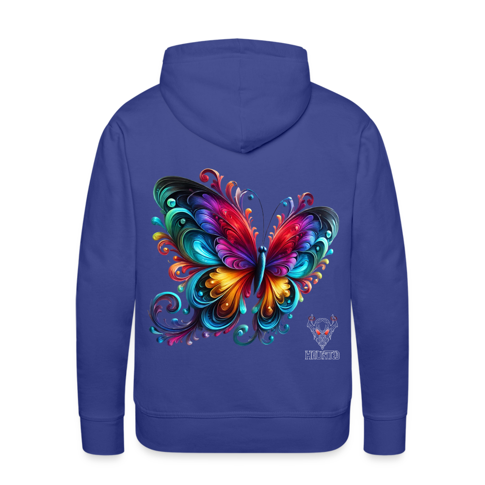 Men Hoodie Radiant Butterfly Art - Königsblau