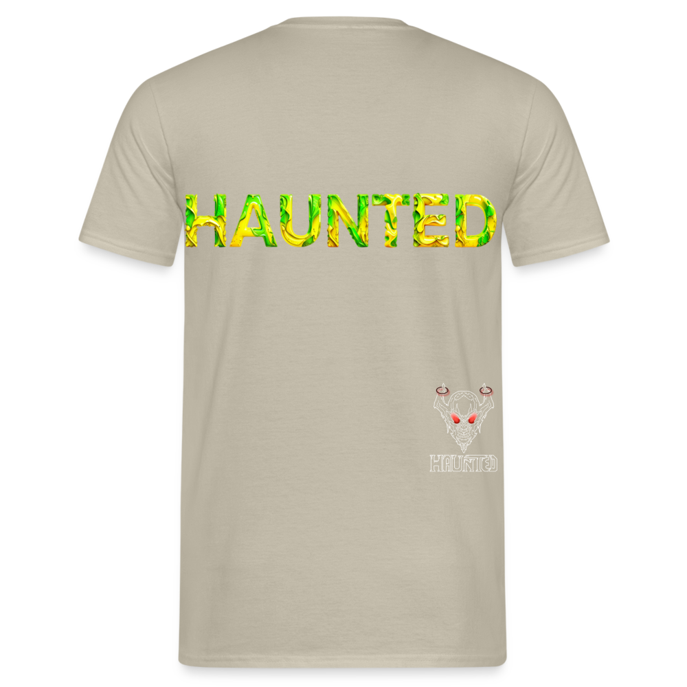 Men T-Shirt Citrus Jungle Splash - Sandbeige